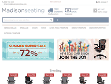 Tablet Screenshot of madisonseating.com